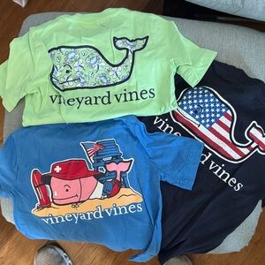 Bundle: Vineyard Vines size 2T short sleeve Tees - Lime, Sky Blue, and Navy